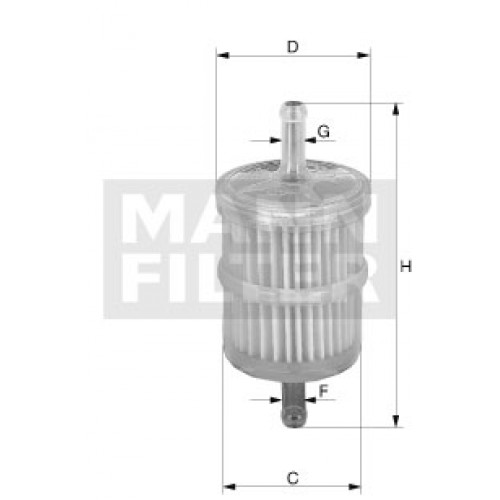 Filtro de Combustível - MANN WK 718